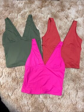 Women’s Plunge Top Bundle- 3 Tops